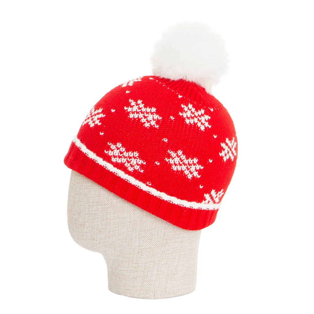 Little Plane Unisex Christmas Beanie - Red