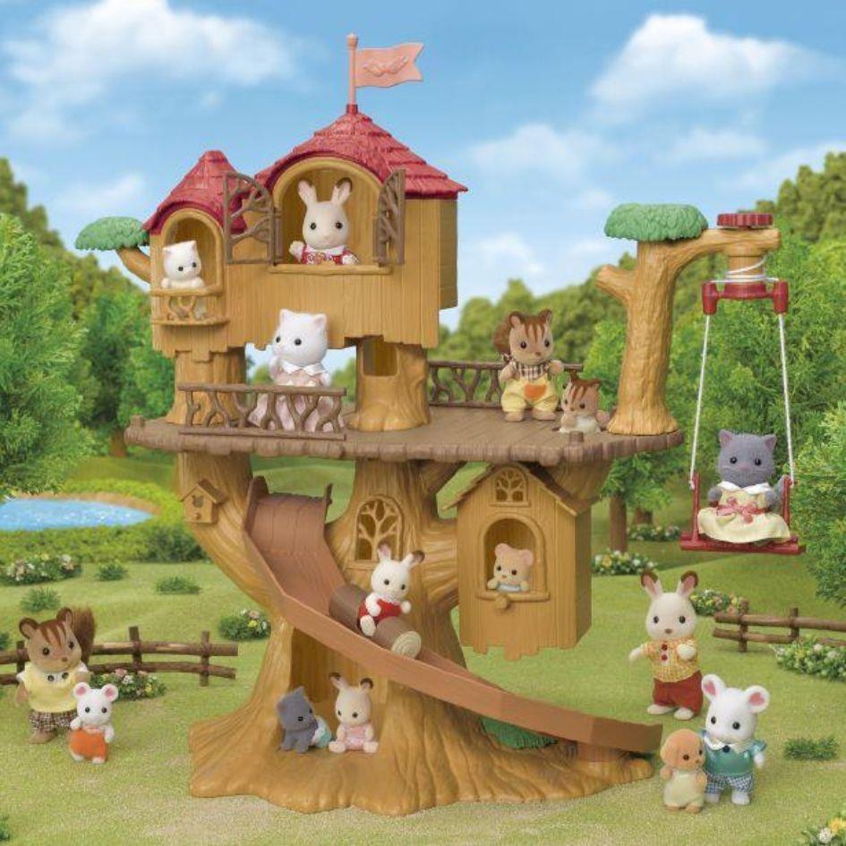 Sylvanian Families Adventure Tree House Toy Playset for Ages 3 and Up