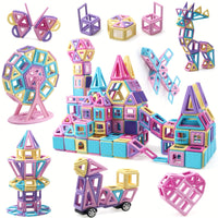 Magnetic Building Blocks Set (165pcs for Kids)