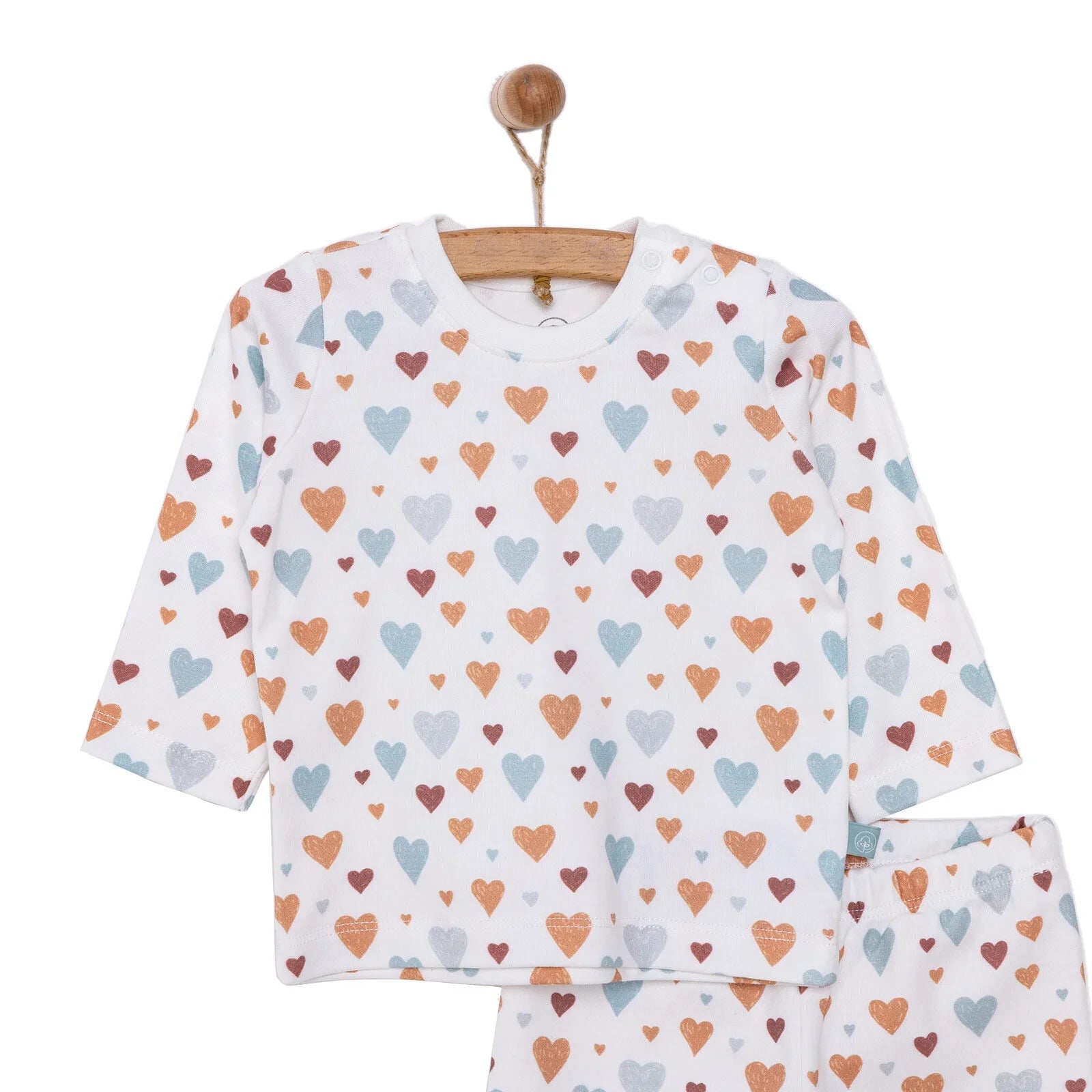 Pambuliq Baby Girl Long Sleeve Pyjamas Set - Beige