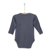 Motherlove Newborn Organic Sleeve Bodysuit - Charcoal