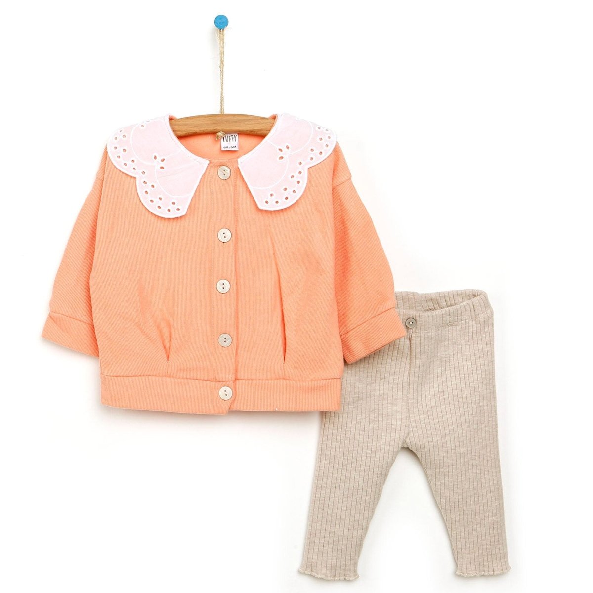 Tuffy Friendly Cardigan - Bottom - Salmon