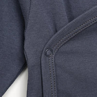 Motherlove Newborn Organic Sleeve Bodysuit - Charcoal