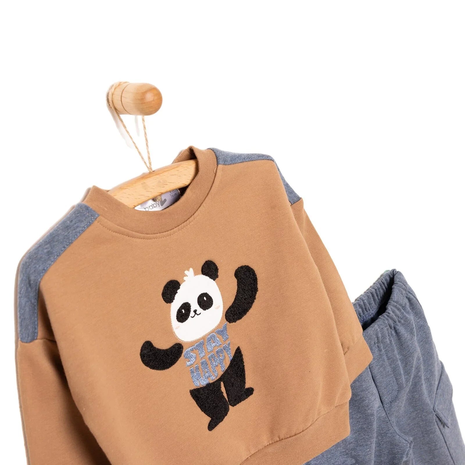 BabyZ Cool Boy Boy Sweatshirt-Pants - Brown