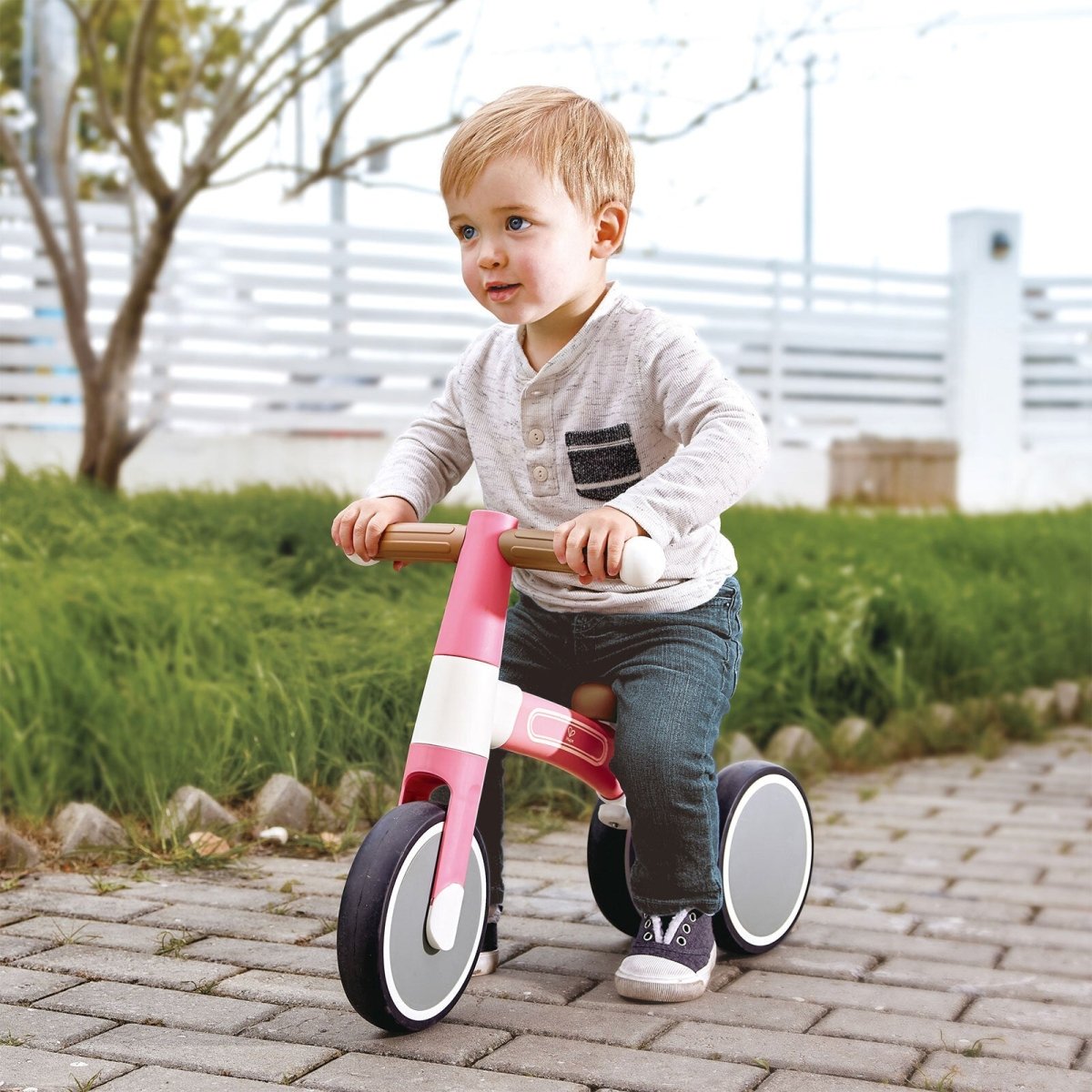 Hape First Ride Toddler Balance Bike, Pink