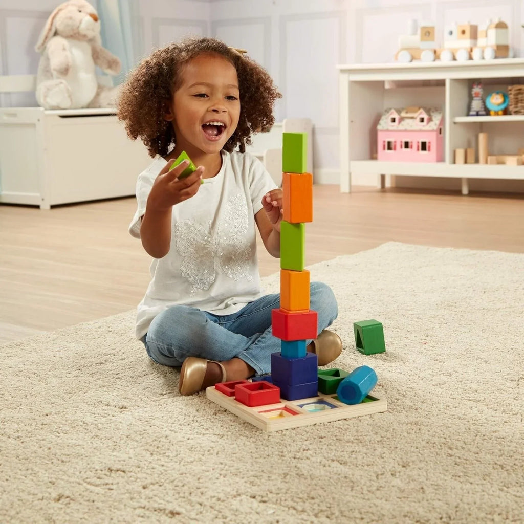 Melissa & Doug Shape Sequence Wooden Sorting Set