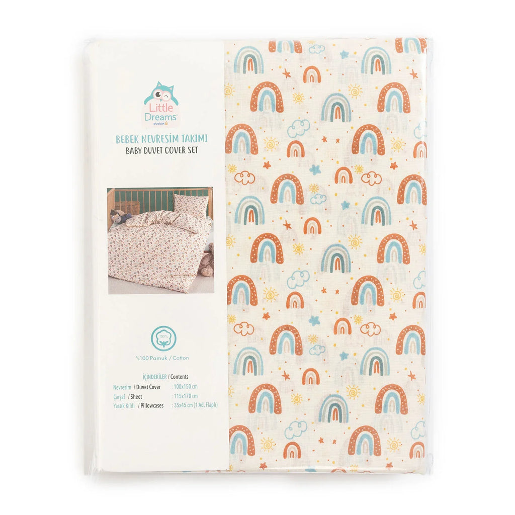 Little Dreams Girl Baby Duvet Cover - Printed