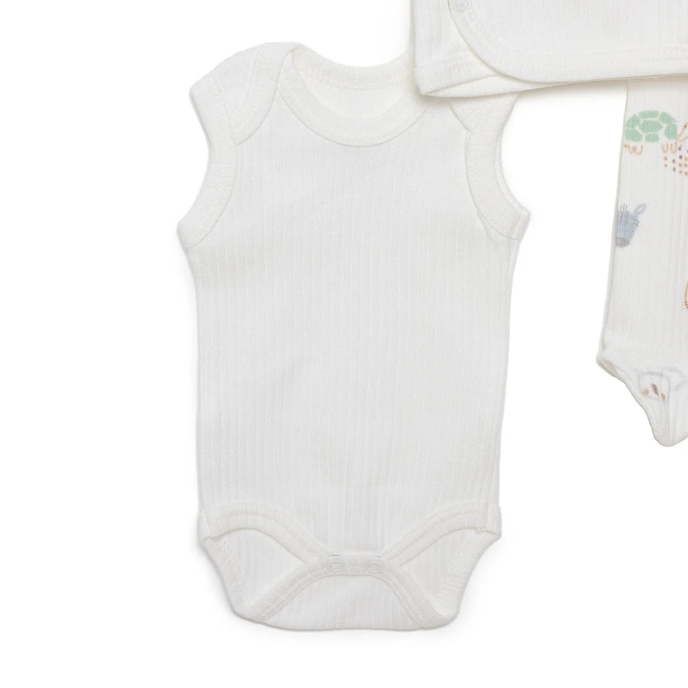 Tiffany Newborn Boy Premature Baby Set - Ecru