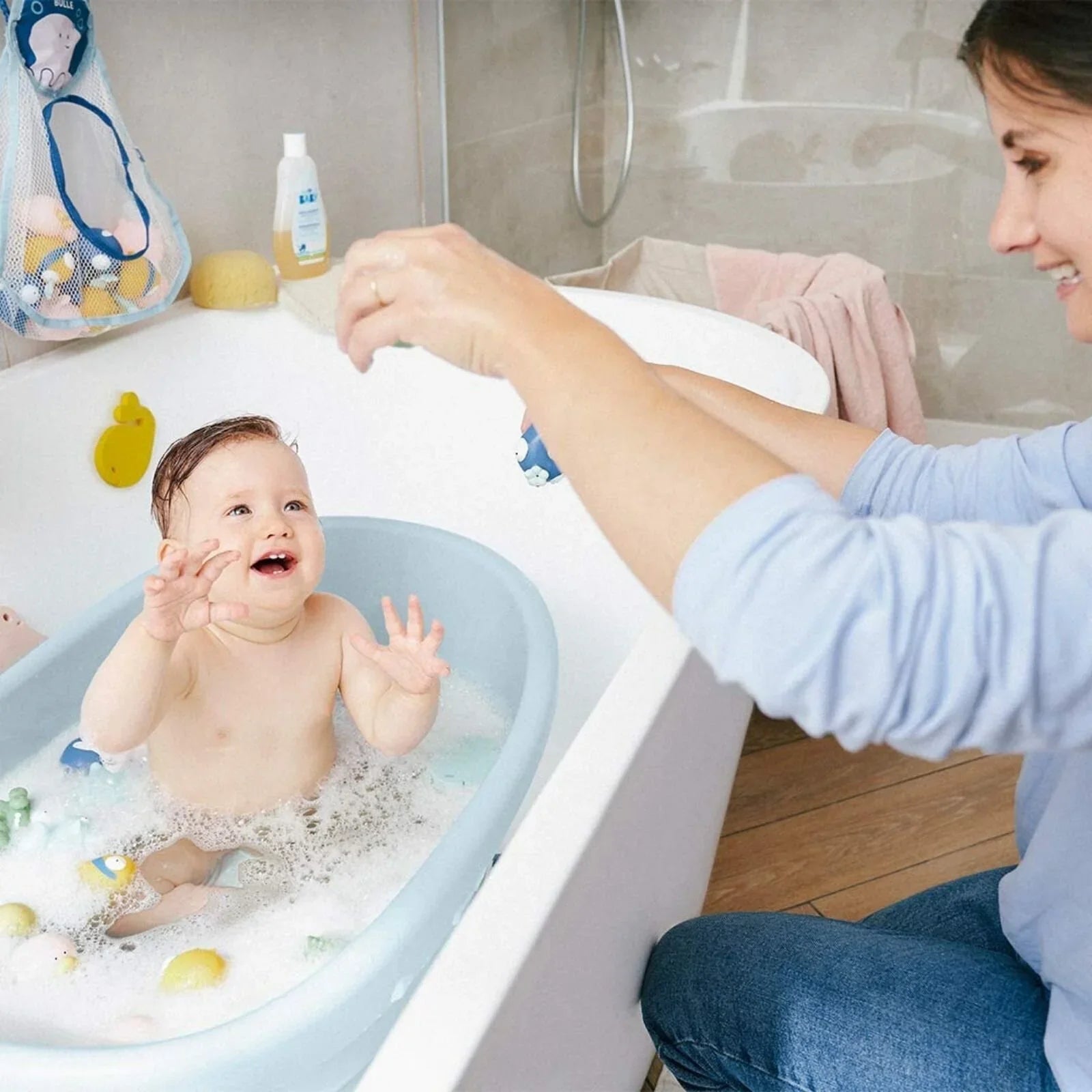 Badabulle Whale Baby & Toddler Bath Tub