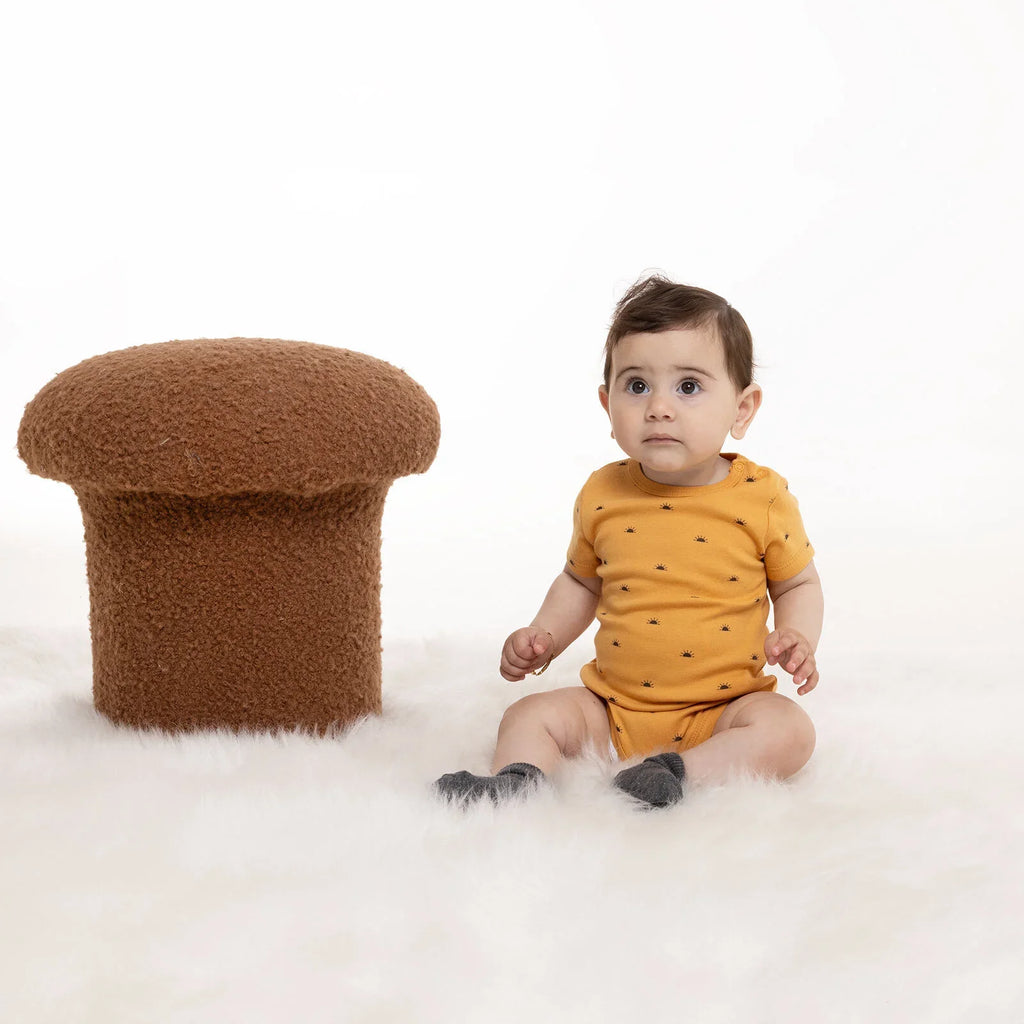 HelloBaby Baby Girl Short Sleeve  Body - Mustard