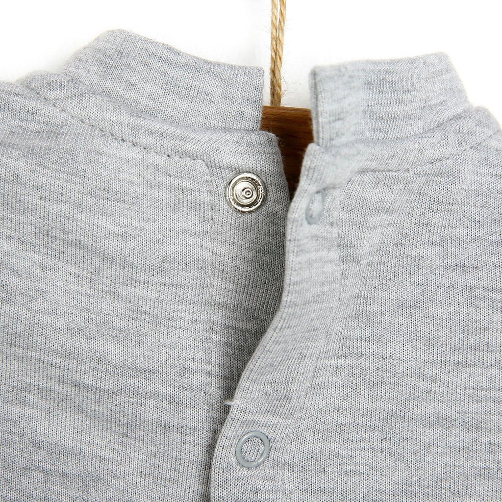 Cassiope Newborn Velvet Footed Jumpsuit - Powder