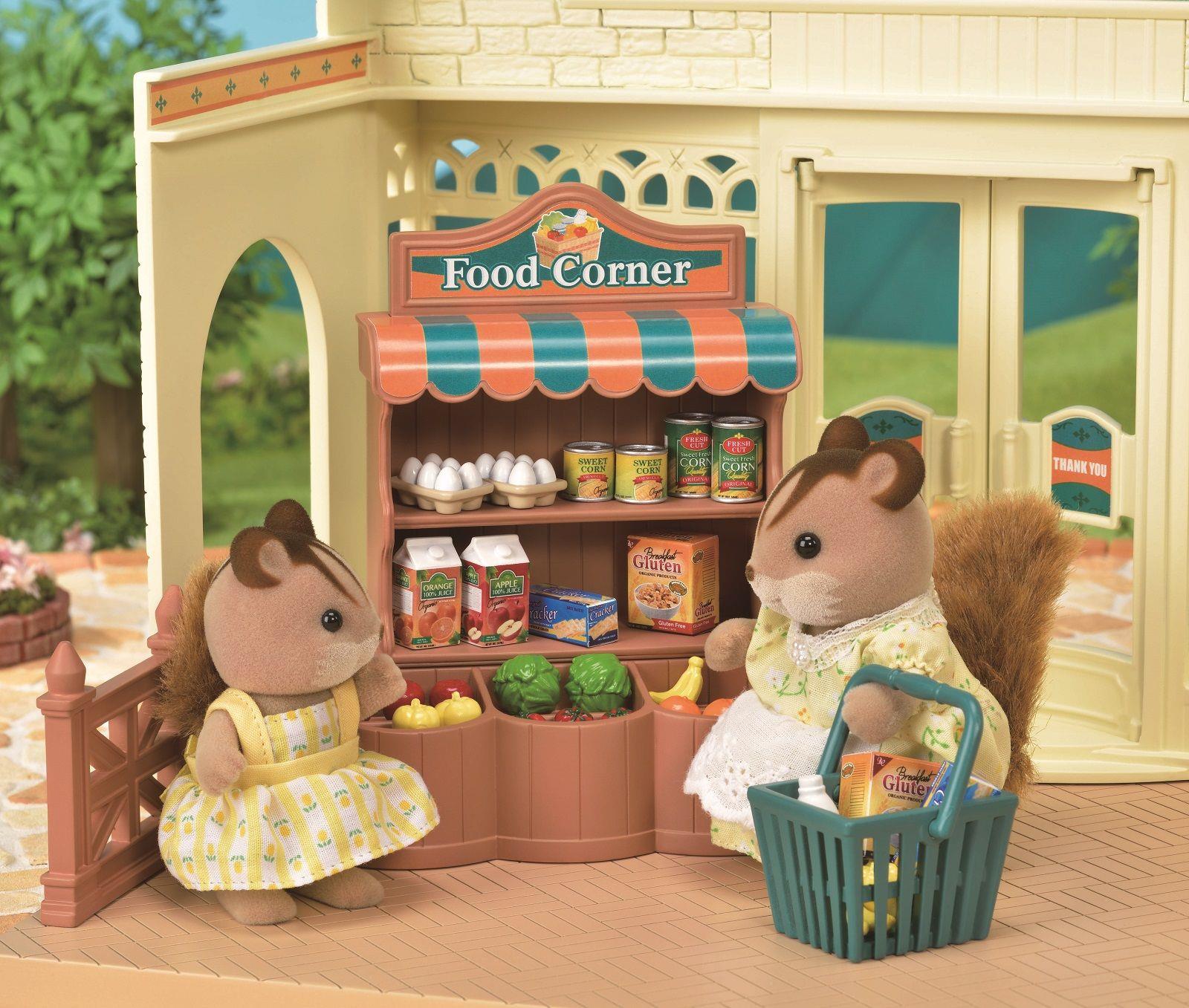 Sylvanian Families Grocery Market Toy Shop Playset for Ages 3 and Up