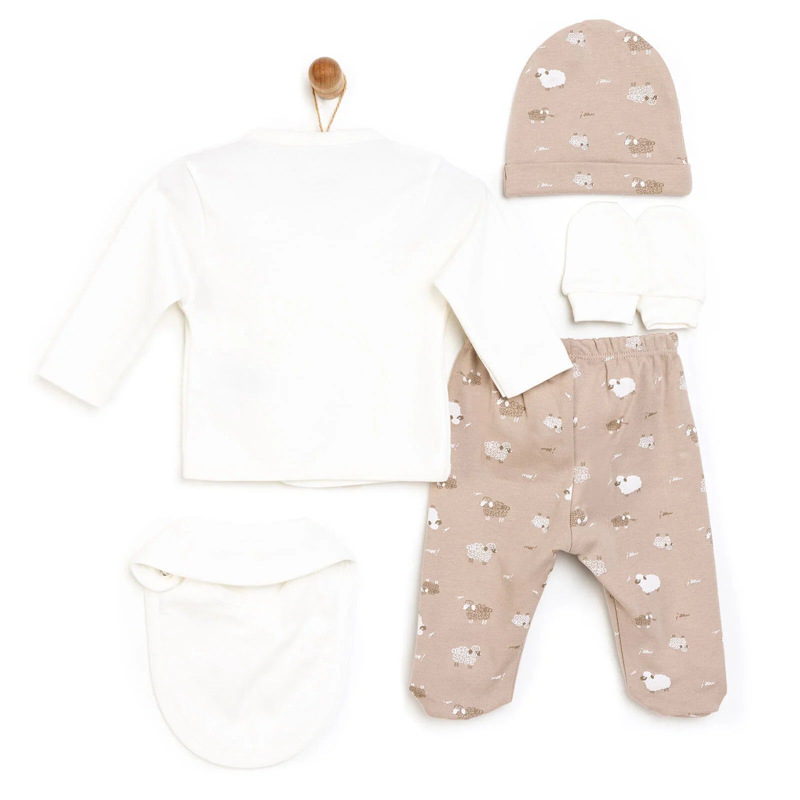 Little Life Newborn  5 Pcs Newborn Starter Set - Light Brown