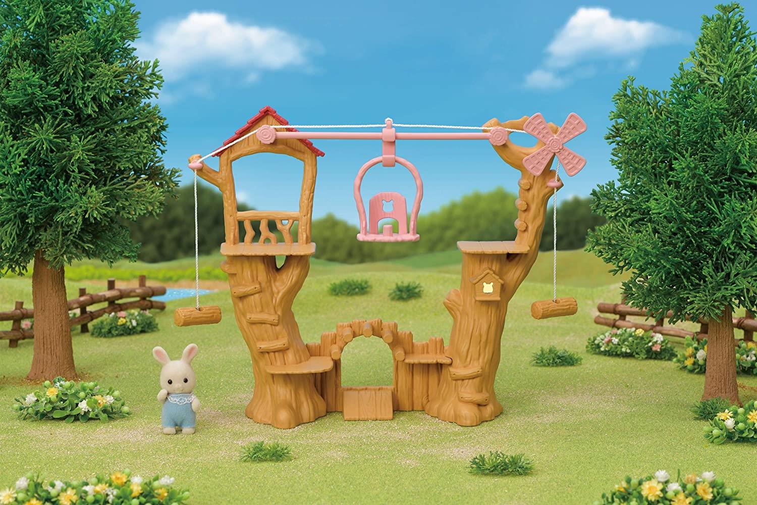 Sylvanian Families Baby Ropeway Park Toy Playset for Ages 3 and Up