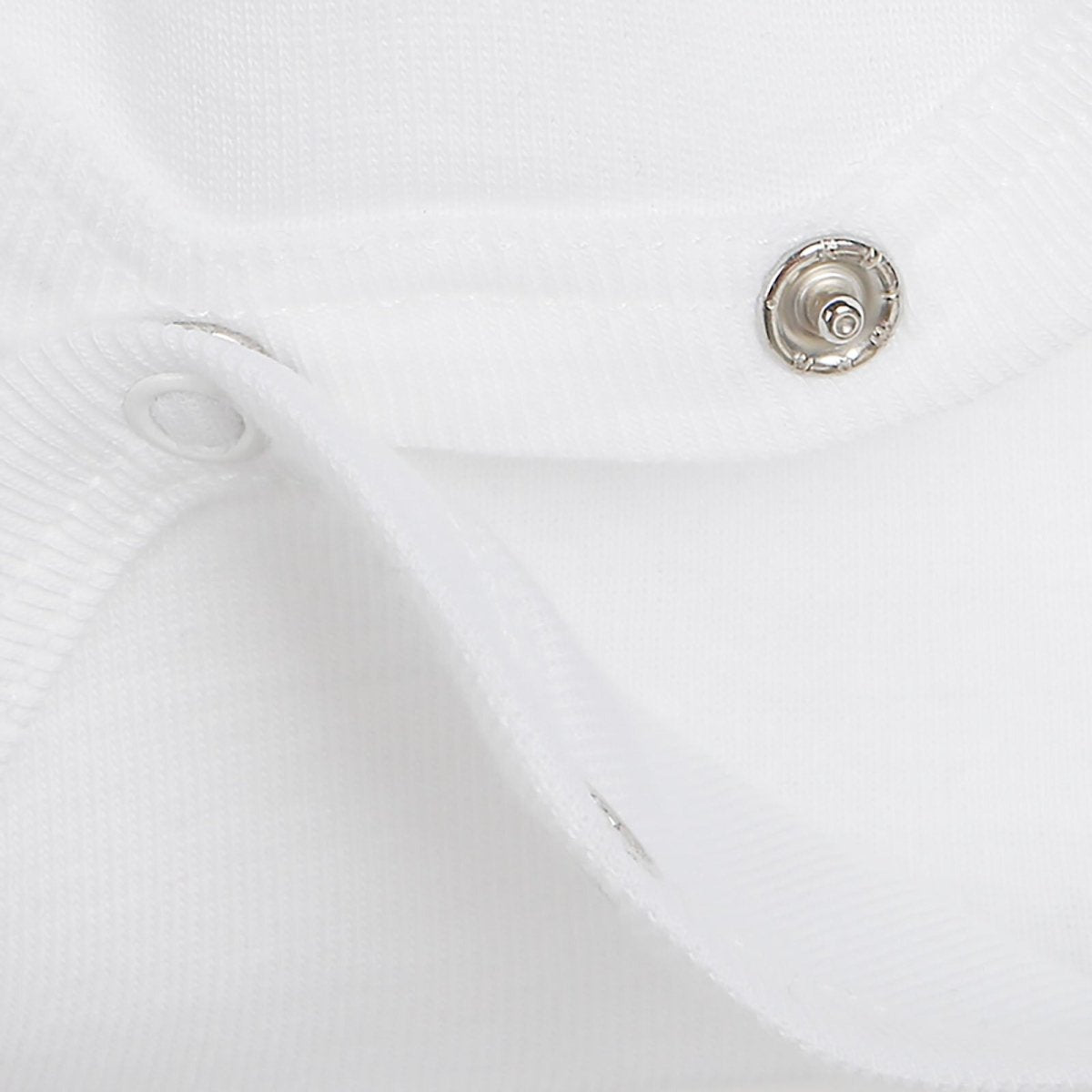 HelloBaby Long Sleeve Baby Bodysuit - White