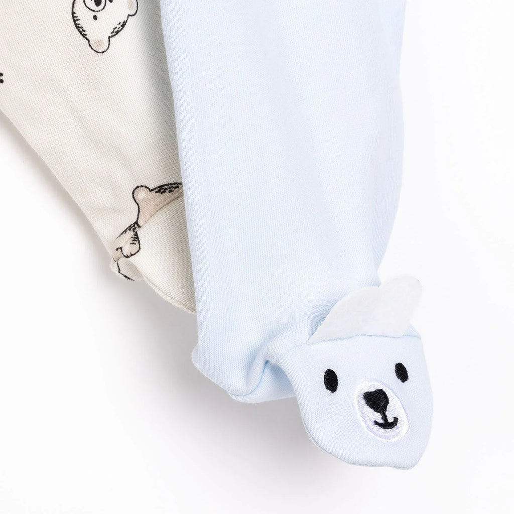 HelloBaby Newborn Footed Bottom - Blue