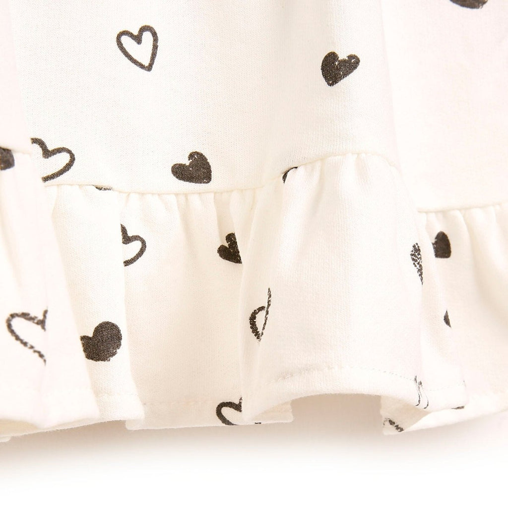 HelloBaby Basic Baby Girl Heart Printed - Beige