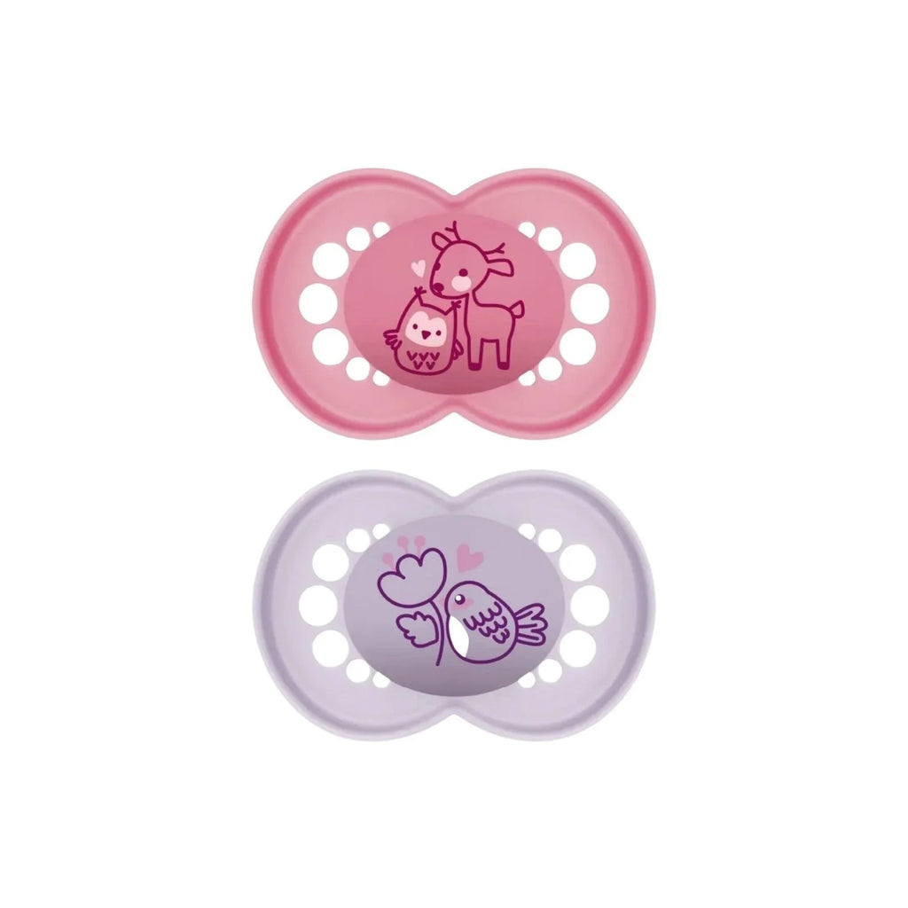 MAM Original Soother 6-18 months Pack of 2 - Pink