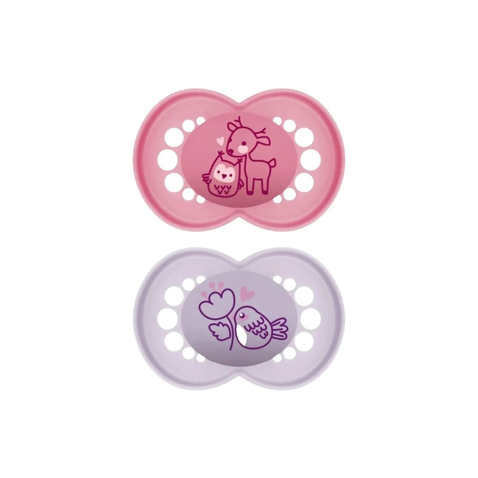 MAM Original Soother 6-18 months Pack of 2 - Pink