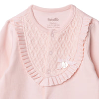 Bebetto Newborn Footed Jumpsuit - Pink