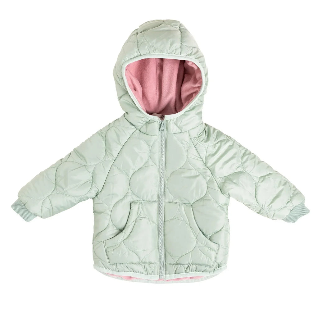 Midimod Basic Girl Quilted Coat - Multicolour