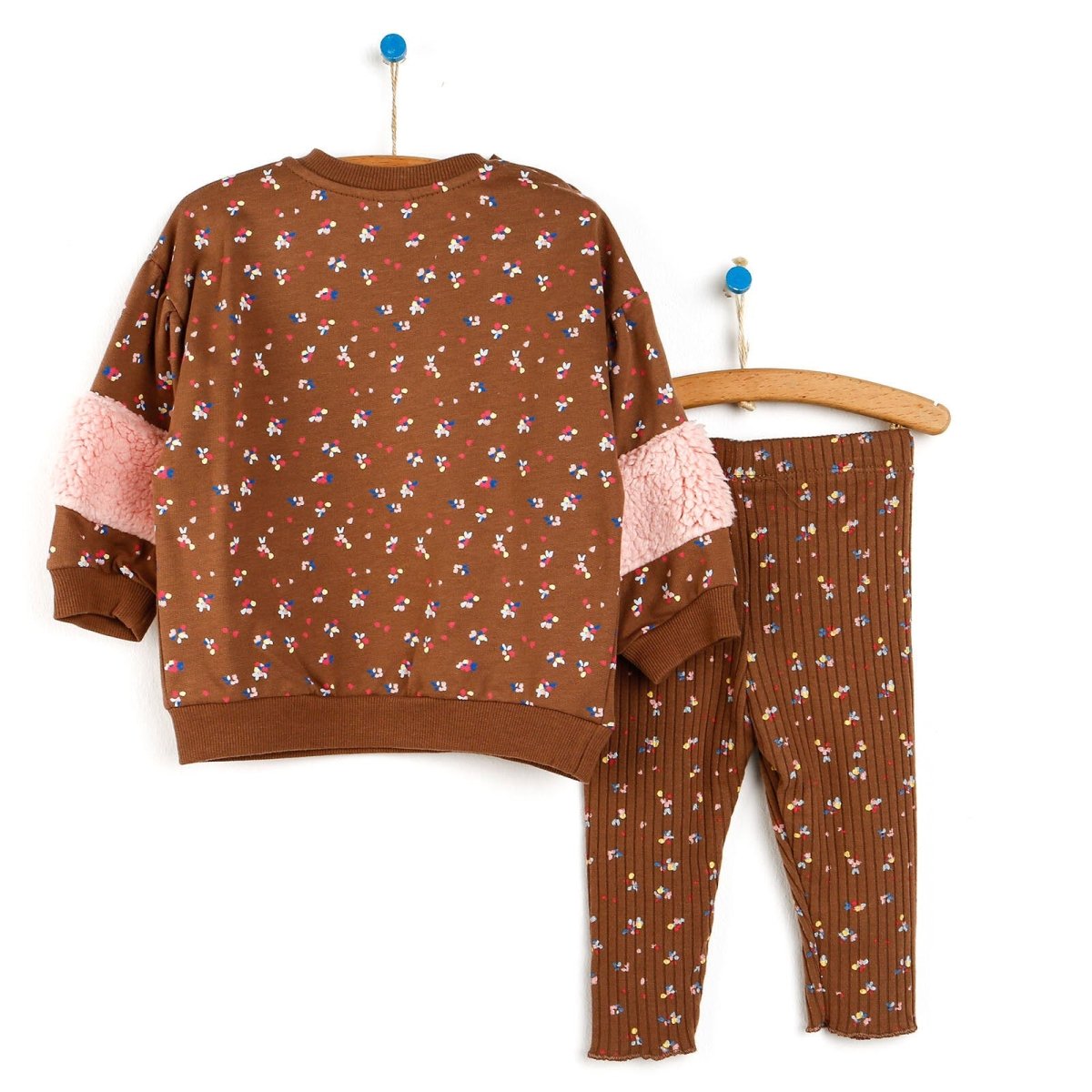 Tuffy Sweatshirt-Leggings - Light Brown