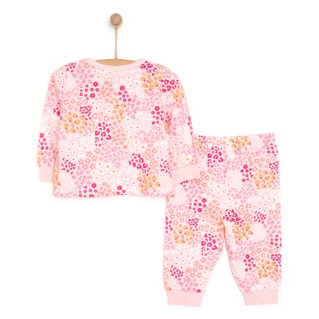 HelloBaby Baby Girl Long Sleeve Pyjamas Set - Dark Pink