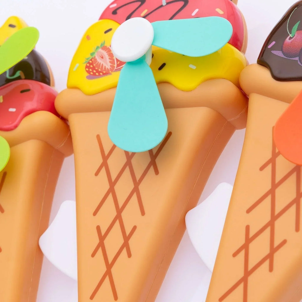 HZTB Ice Cream Big Hand Fan Assorted
