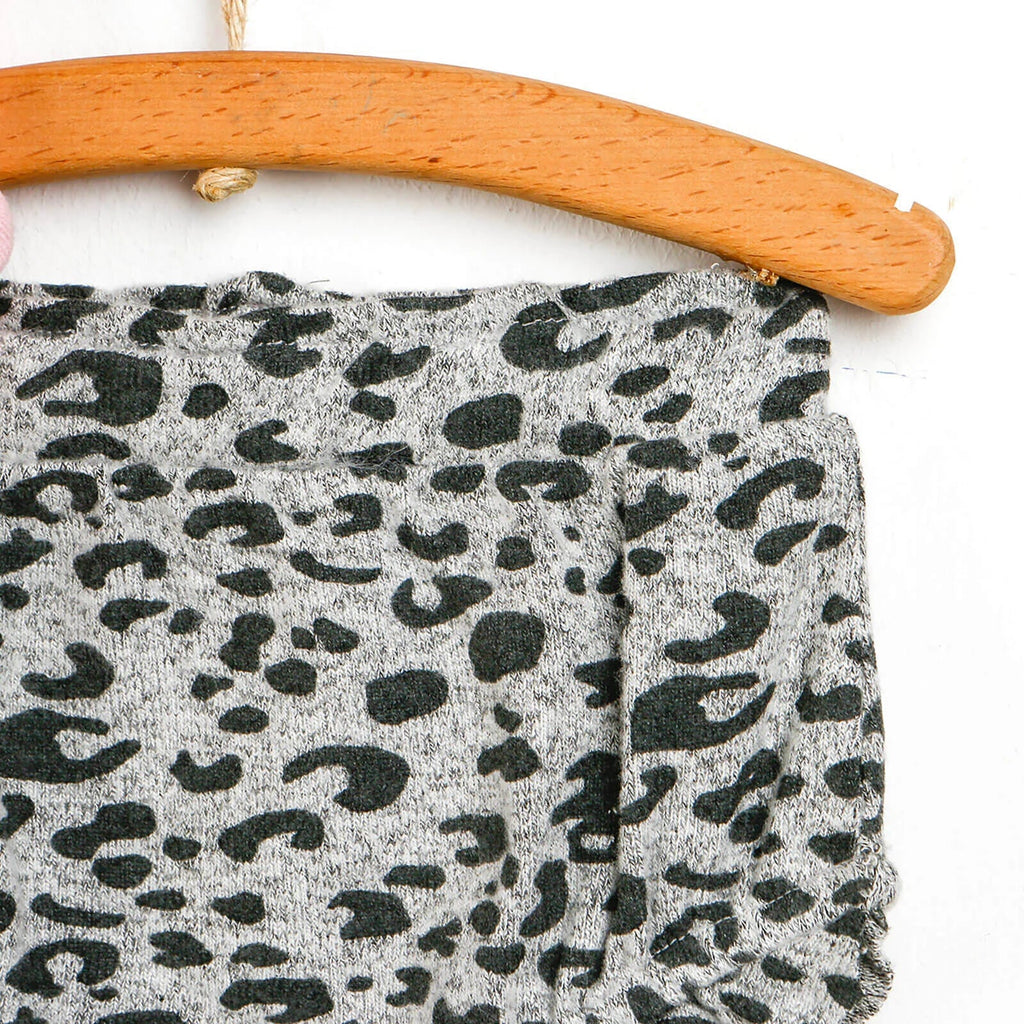 For My Baby Newborn Leopard Blouse-Short - Pink