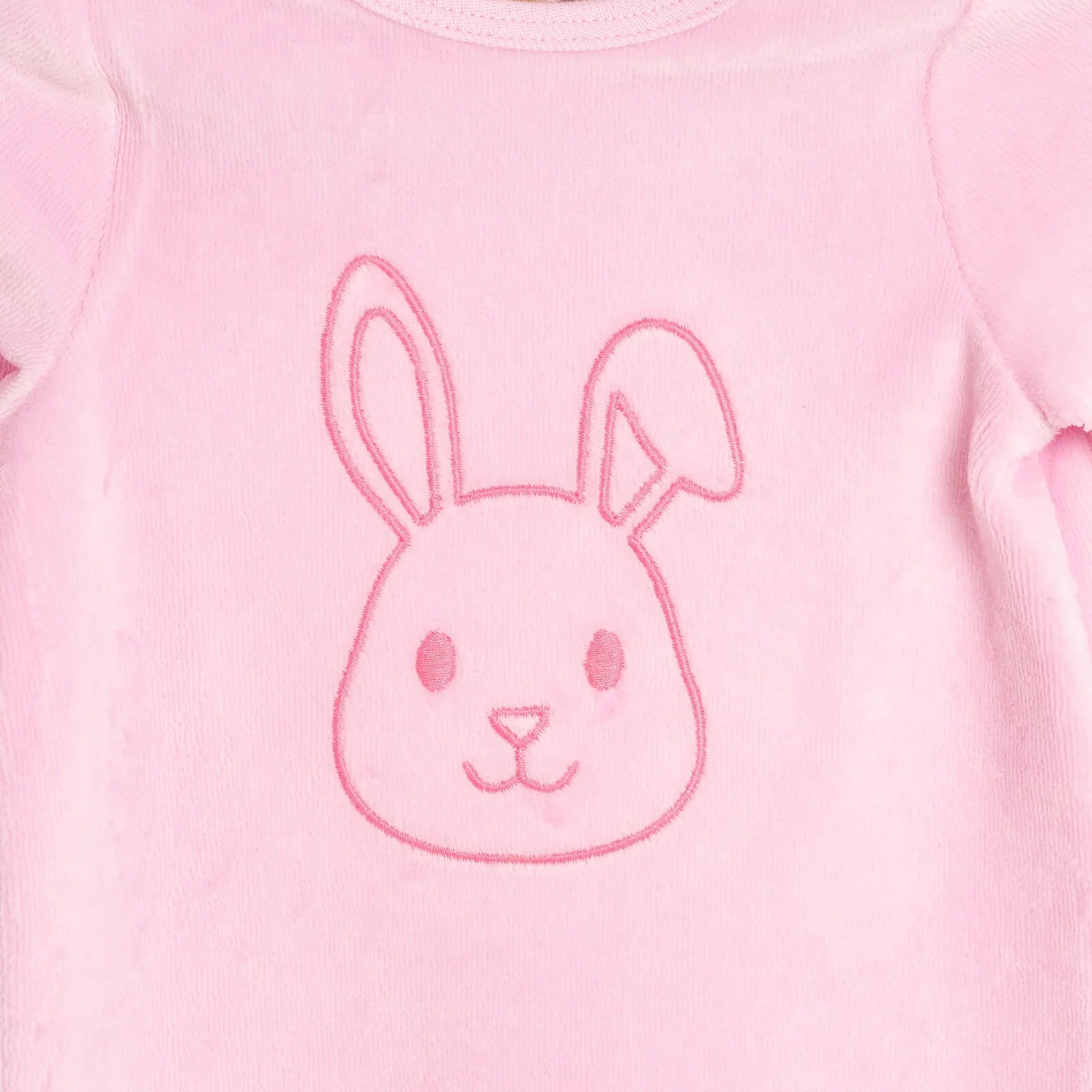 HelloBaby Newborn Baby Girl Velvet Footed Jumpsuit - Pink