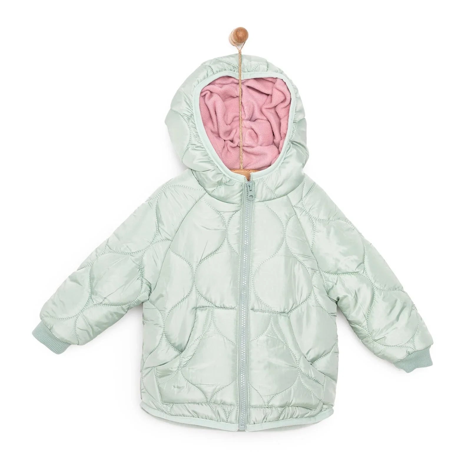 Midimod Basic Girl Quilted Coat - Multicolour
