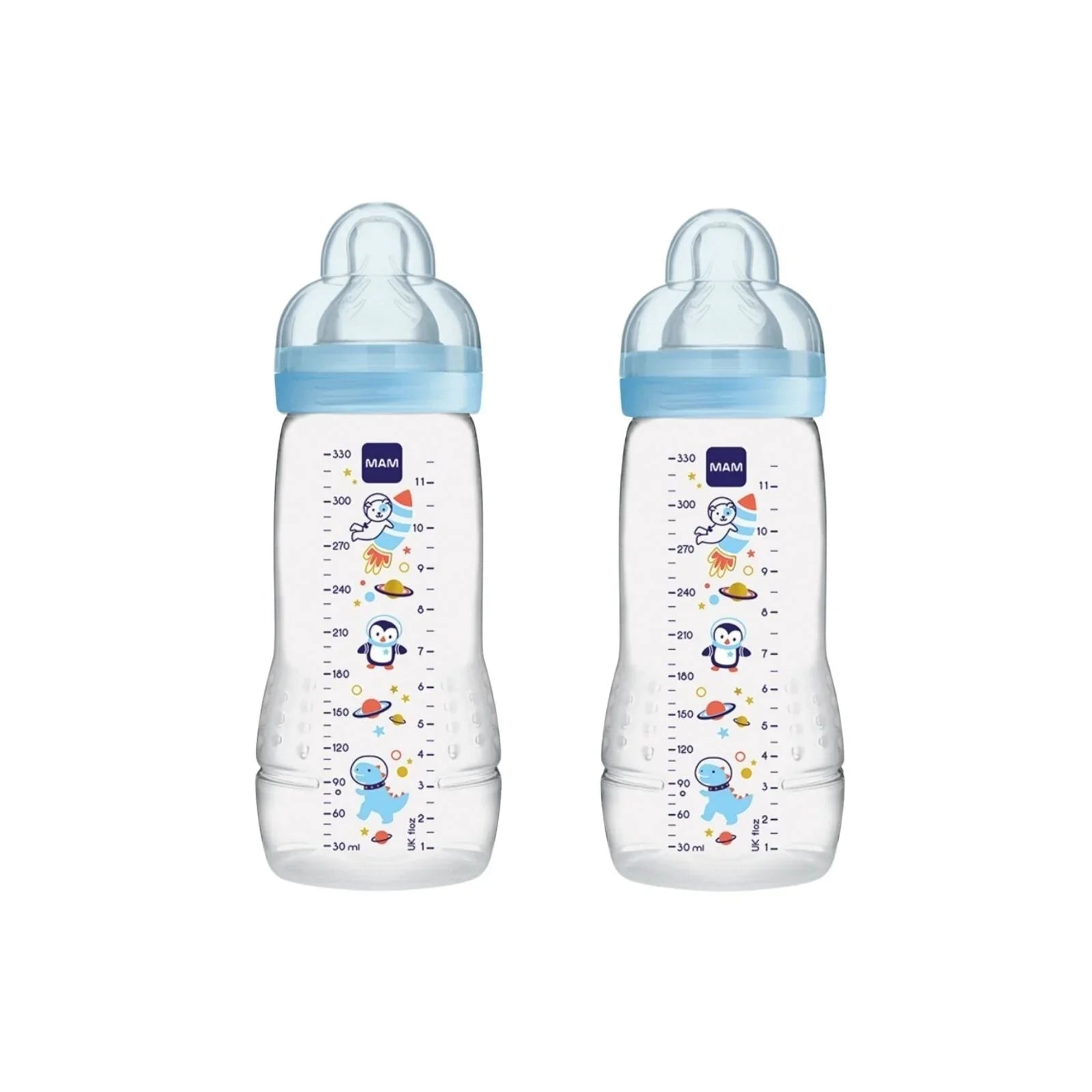 MAM Easy Active Bottle 330ml Pack of 2 - Blue