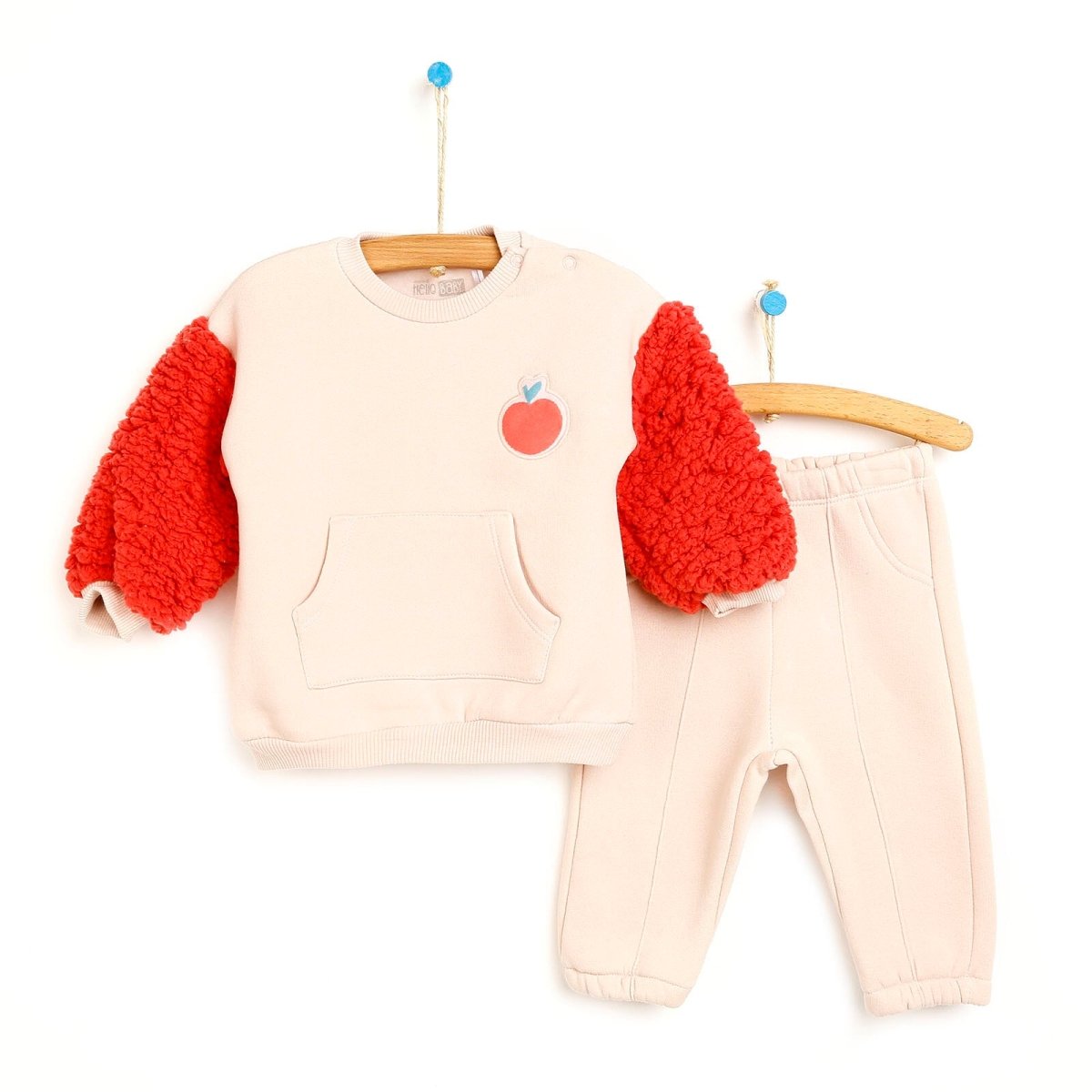 HelloBaby Sweatshirt- Footless Bottom - Pink
