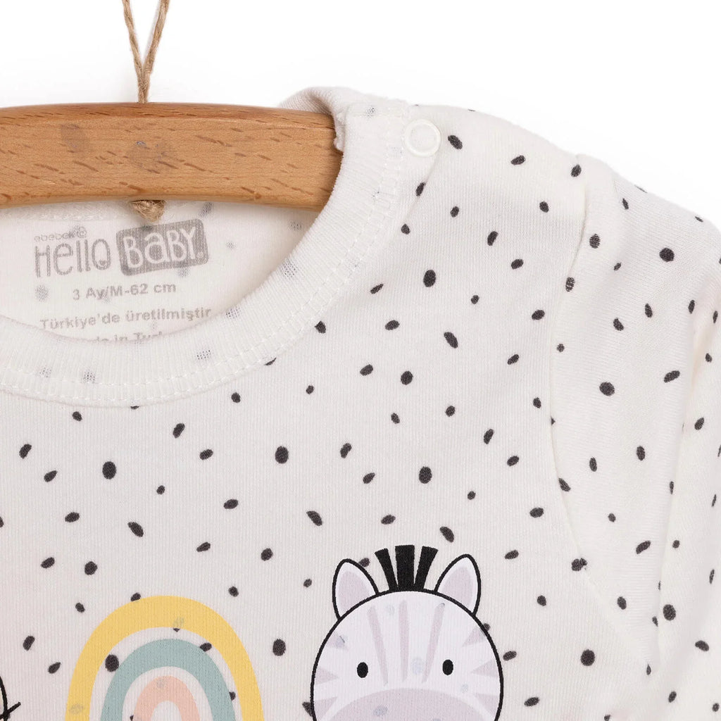 HelloBaby Baby Girl Long Sleeve Body - Ecru