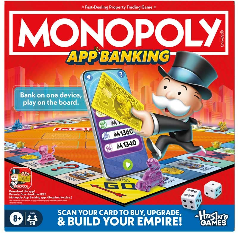 Monopoly App Banking – App-Assisted Electronic Monopoly Game (Ages 8+)