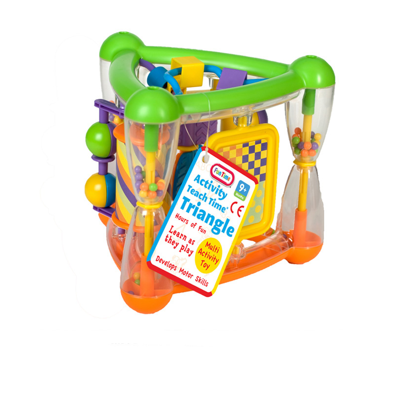 Teach Time Triangle Hangtag Hwyl Amser Plant Tegan Plant Bach 9 Mis+ Rhodd