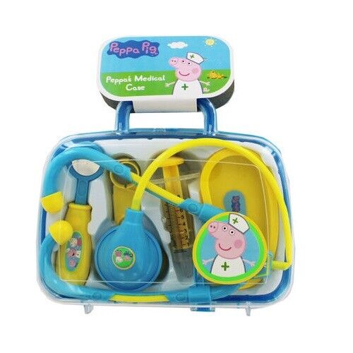 Set Chwarae Ffug Meddygol Mochyn Peppa i Feddygon a Nyrsys, Anrheg i Fechgyn a Merched